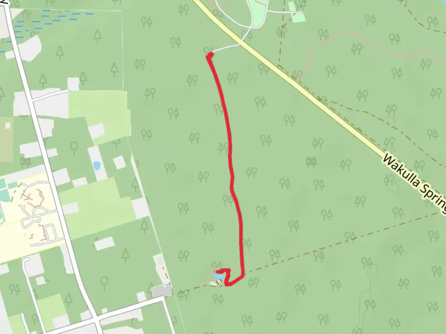 An image depicting the trail Cherokee Sink Trail and its surrounding area.