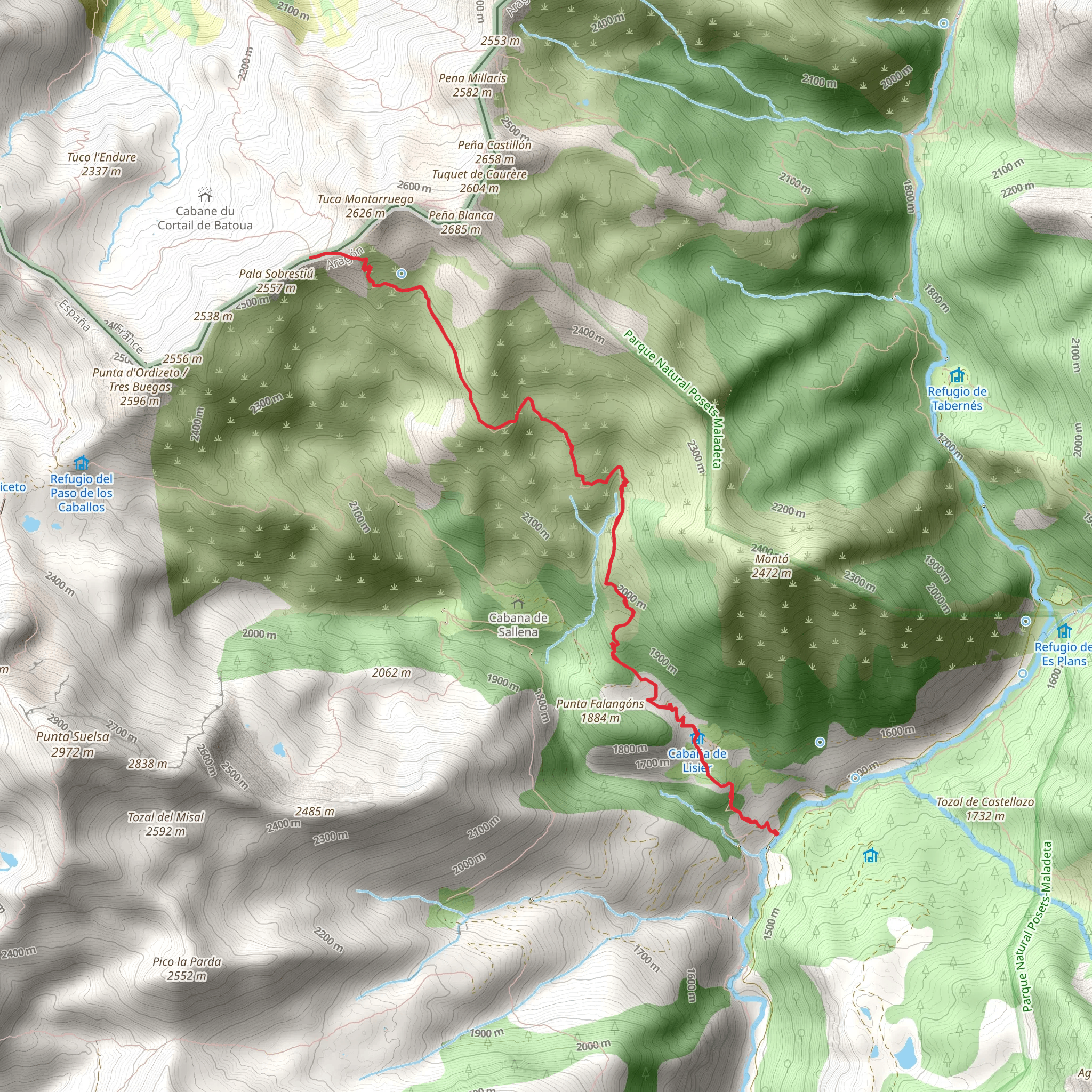 Ascent to the Port of Plan PR HU 188 mobile static map