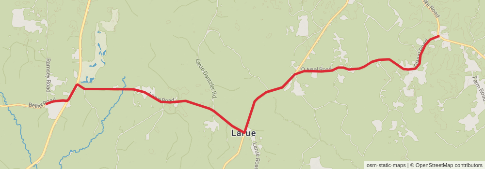 American Perimeter Trail - The South Primary stage 38 Map