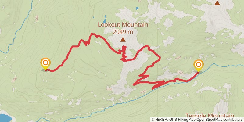 Pacific Northwest Trail stage 94 Map