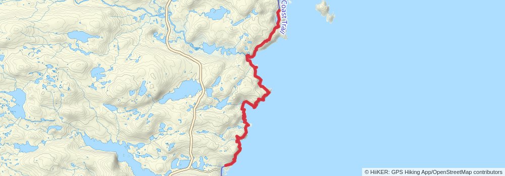 East Coast Trail stage 13 Map