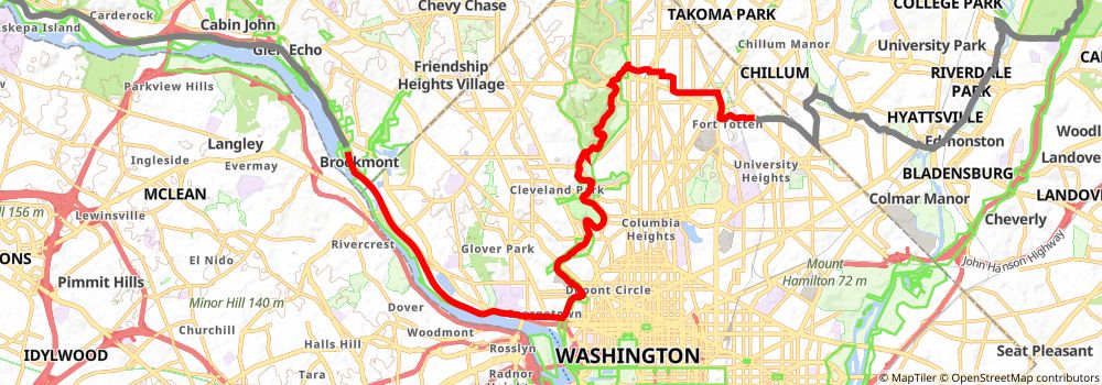 American Discovery Trail South Route stage 12 Map