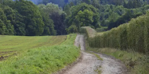 An image depicting the trail Glasshampton Monastery and Astley Church from Shrawley and its surrounding area.