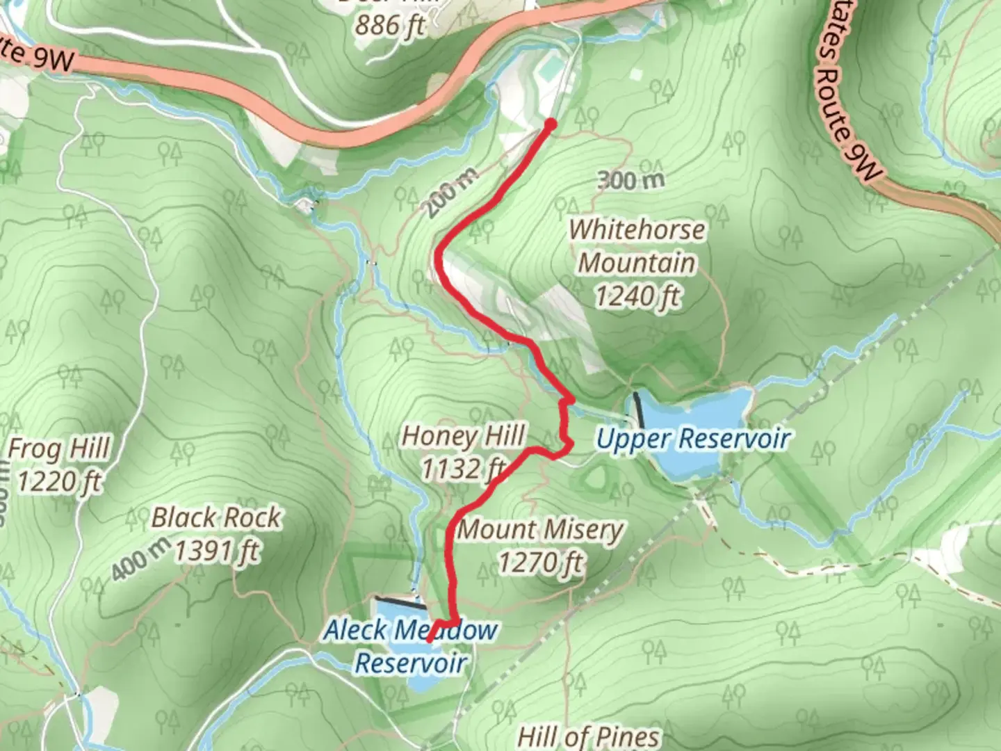 An image depicting the trail Aleck Meadow Reservoir Trail and its surrounding area.