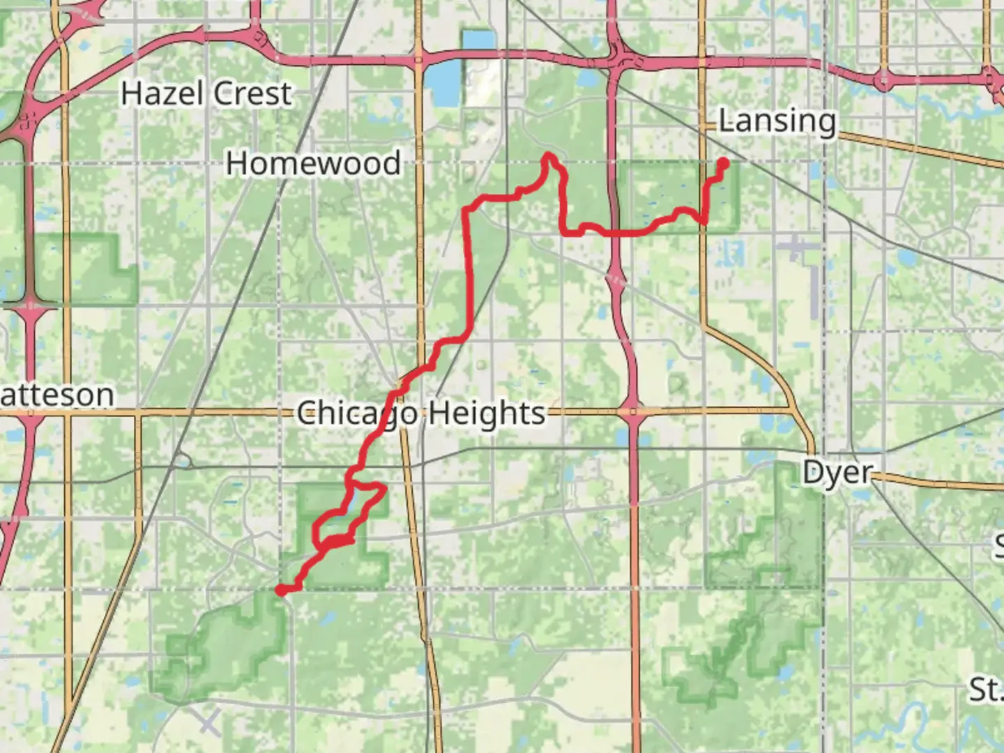 An image depicting the trail Thorn Creek Trail and its surrounding area.