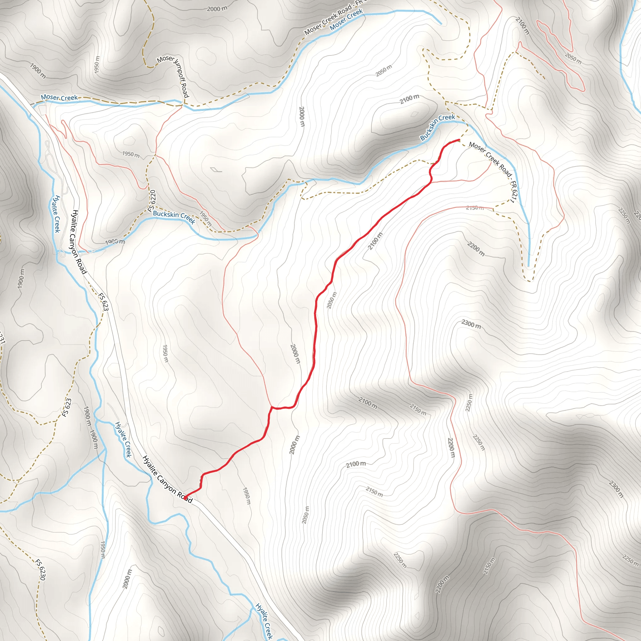 Face Draw Trail mobile static map