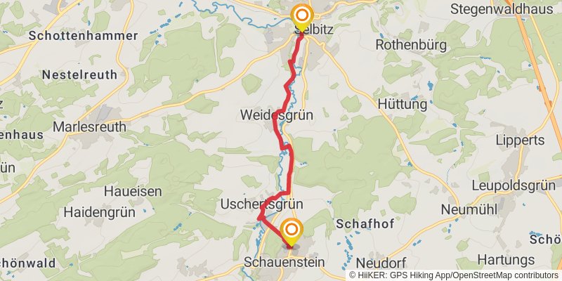 Fränkischer Gebirgsweg alt 1 Map