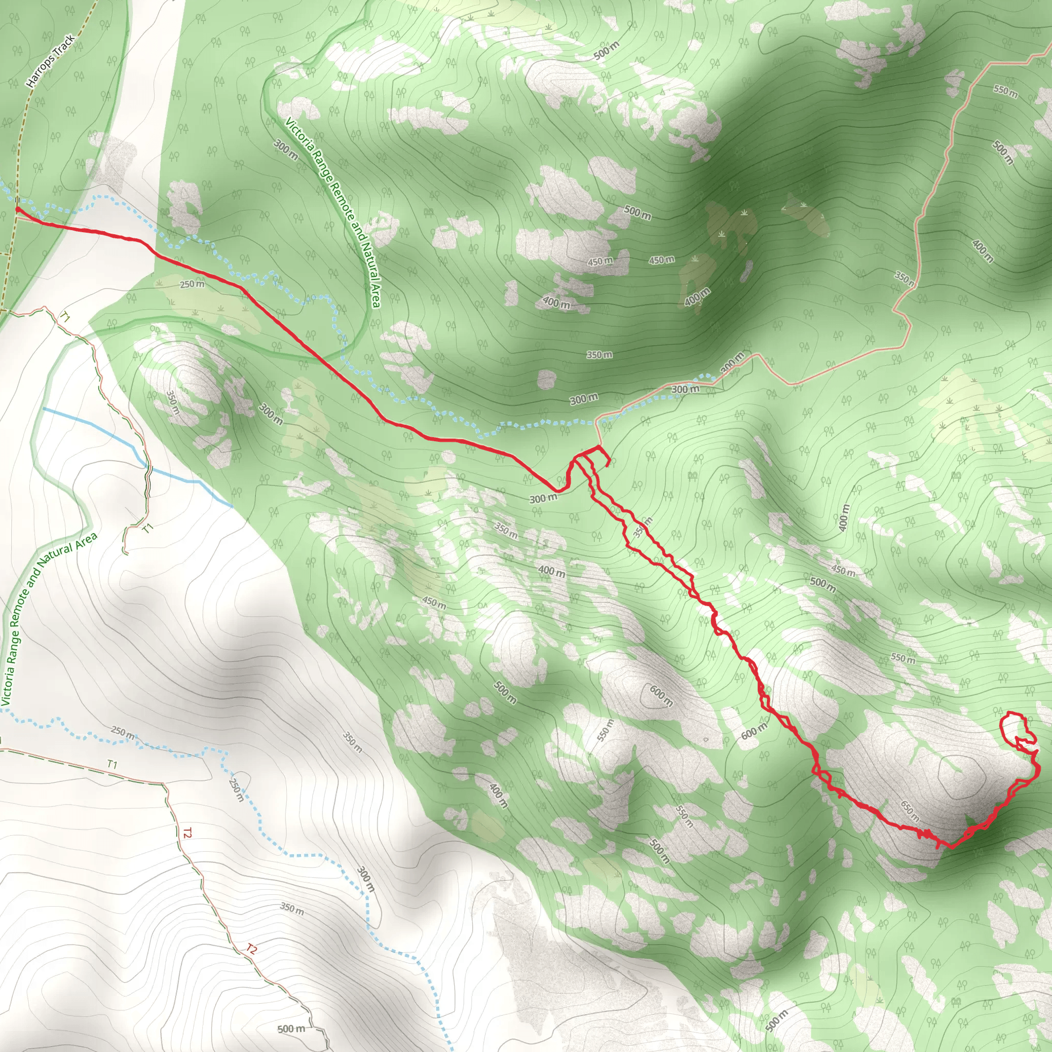 Victoria Arch Trail mobile static map