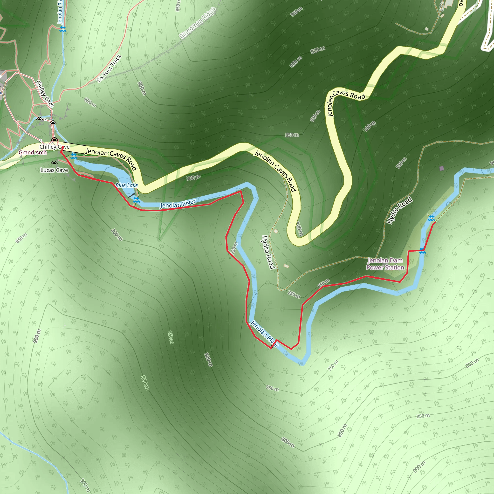 Jenolan River Track mobile static map