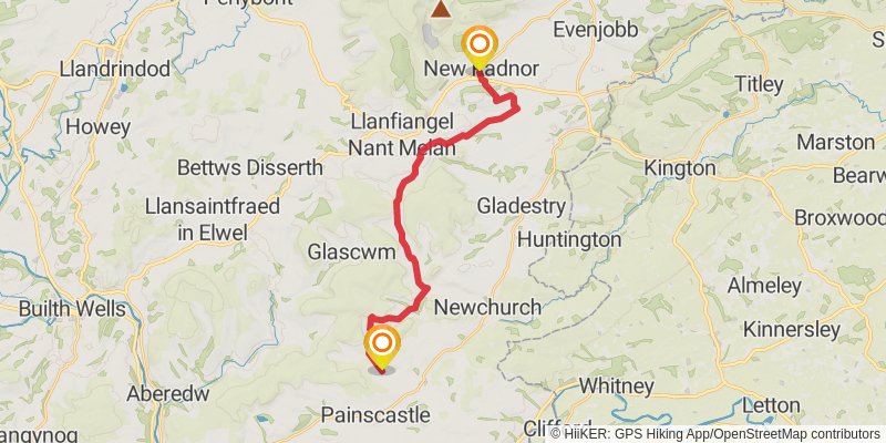 Libanus to Lloyney Walk stage 4 Map