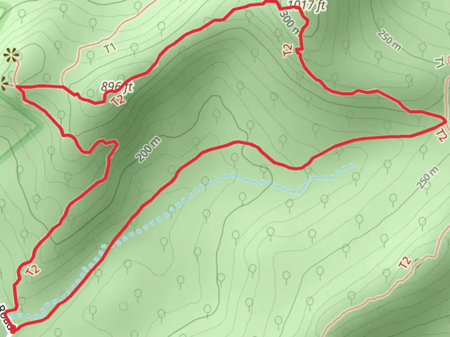 An image depicting the trail Saddleback Horse and Northern Peaks Loop Trail and its surrounding area.