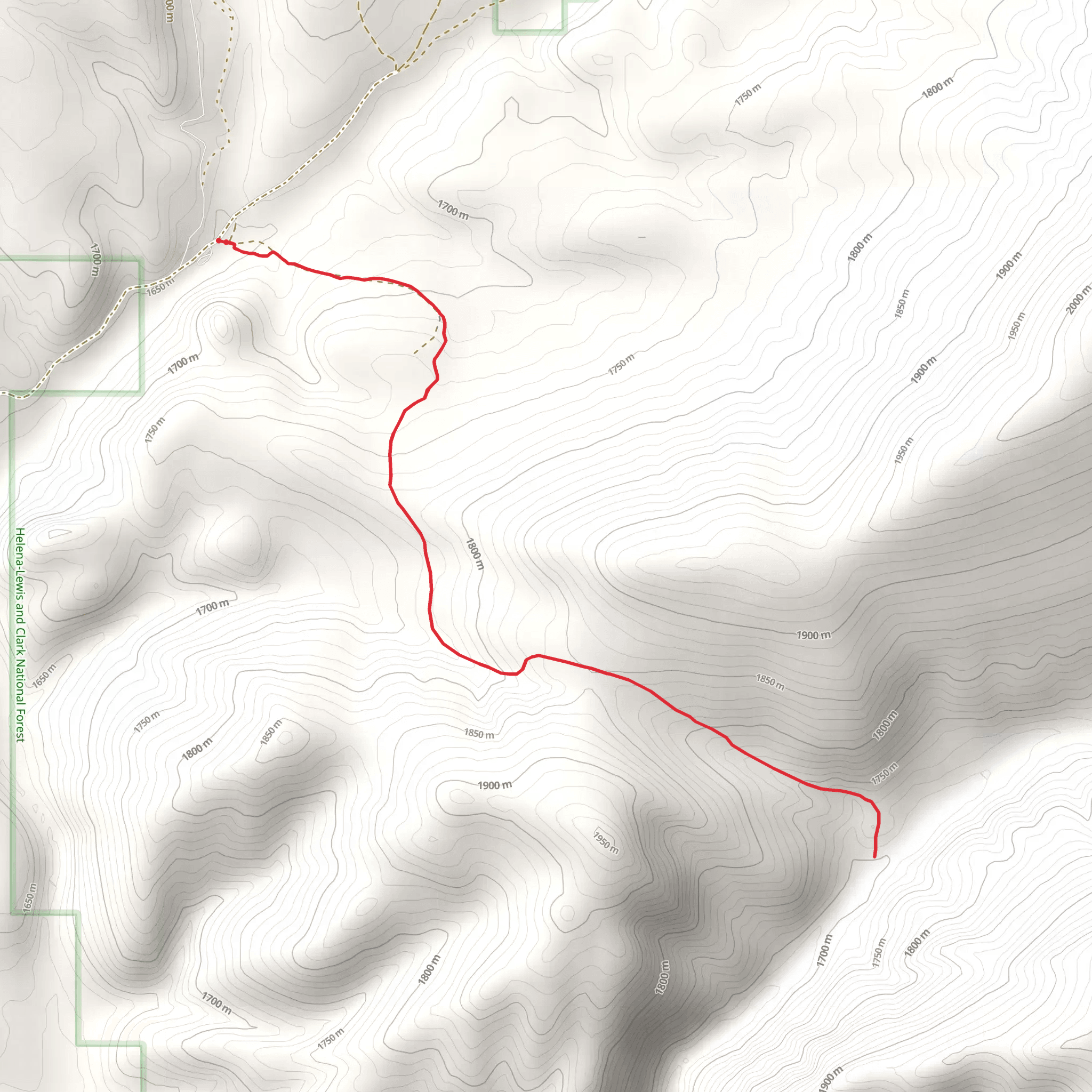 Whitetail South Trail mobile static map