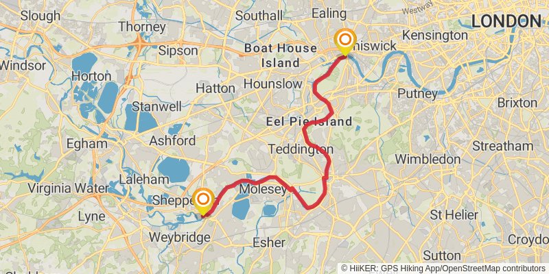 Thames Path stage 11 Map