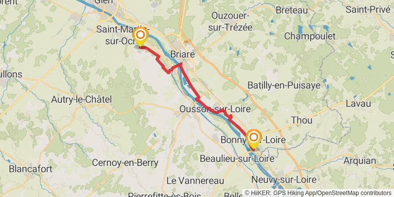 GR 3 - Vallee De La Loire stage 31 Map