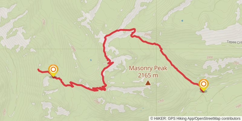 Ninko - Thompson Seton Trail stage 2 Map