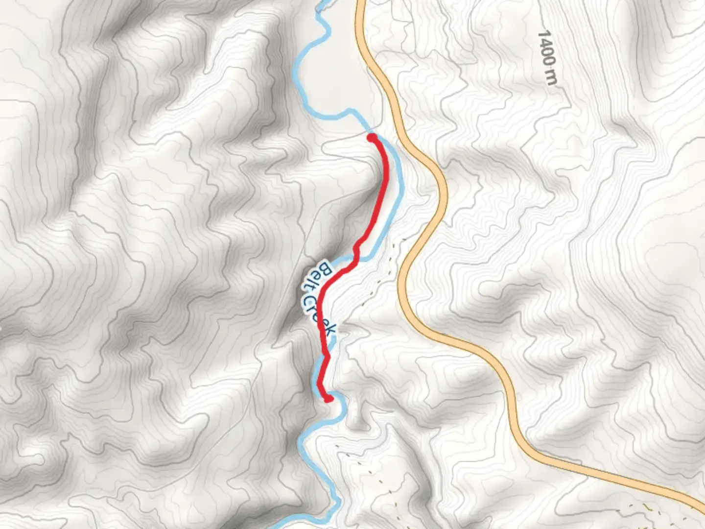 An image depicting the trail Belt Creek Walkalong and its surrounding area.