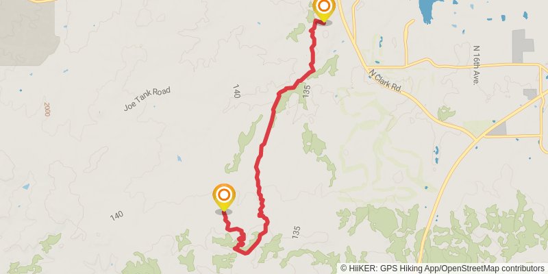 Los Caballos Trail stage 2 Map