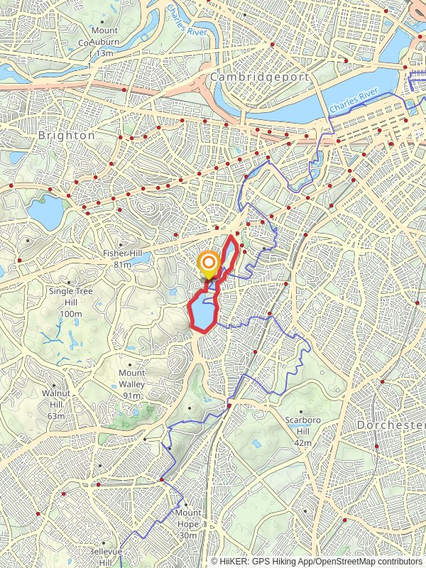 Jamaicaway Pond and Leverett Pond Loop