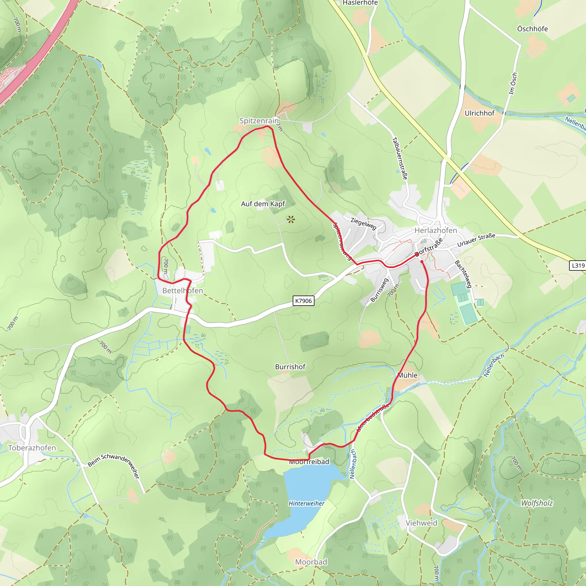 Herlazhofer and Moorbad Runde mobile static map