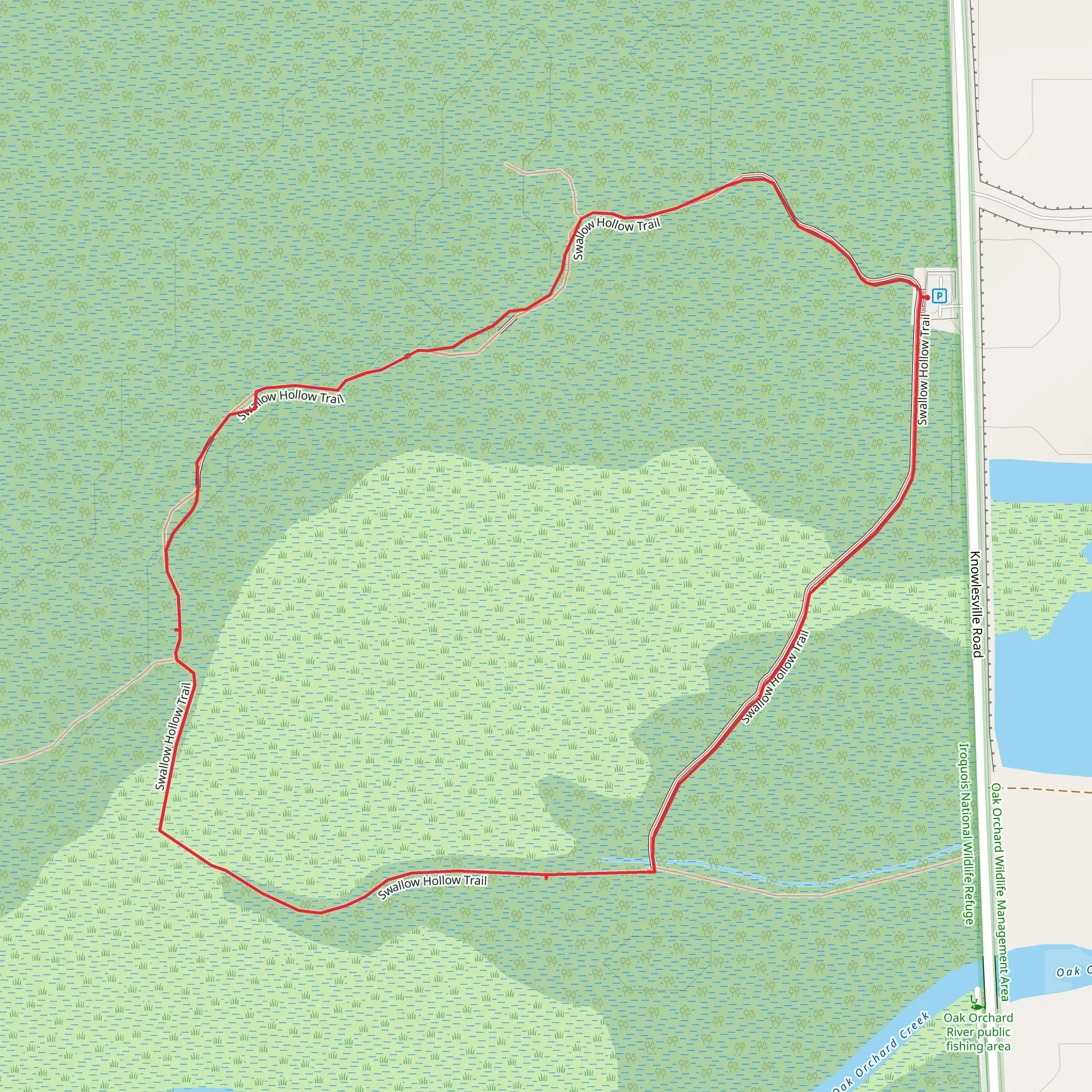Swallow Hollow Trail Loop mobile static map