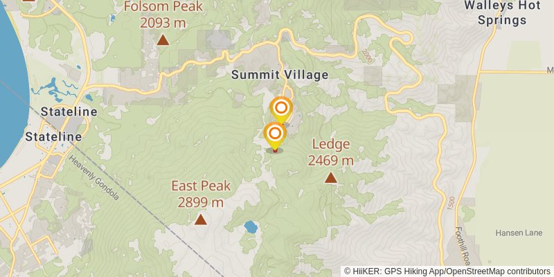 Tahoe Rim Trail spur 2 Map