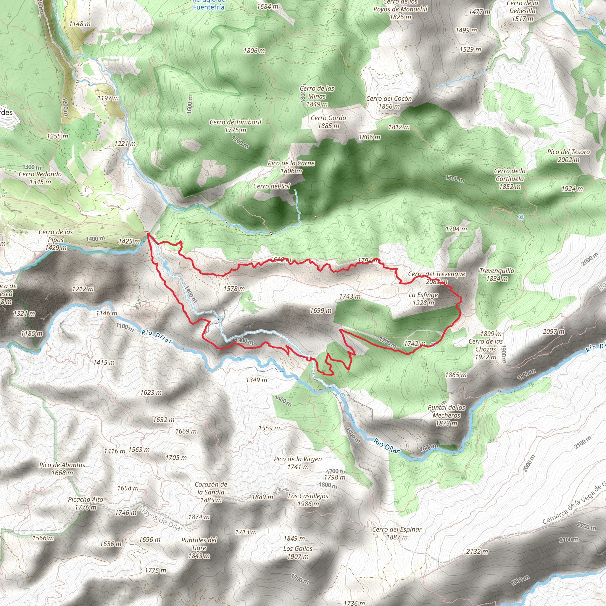 Ruta del Trevenque mobile static map