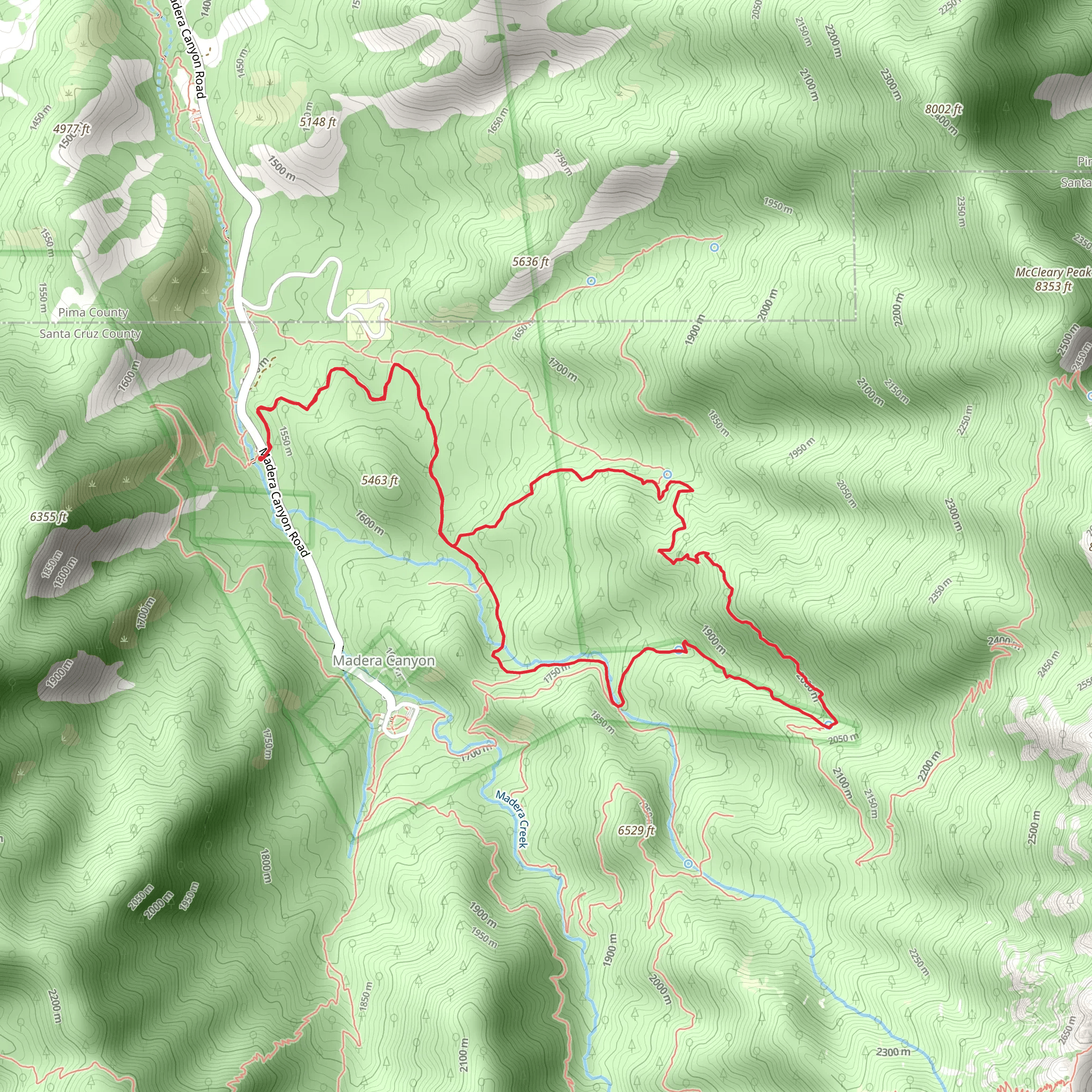 Bog Springs and Kent Springs Loop Trail mobile static map