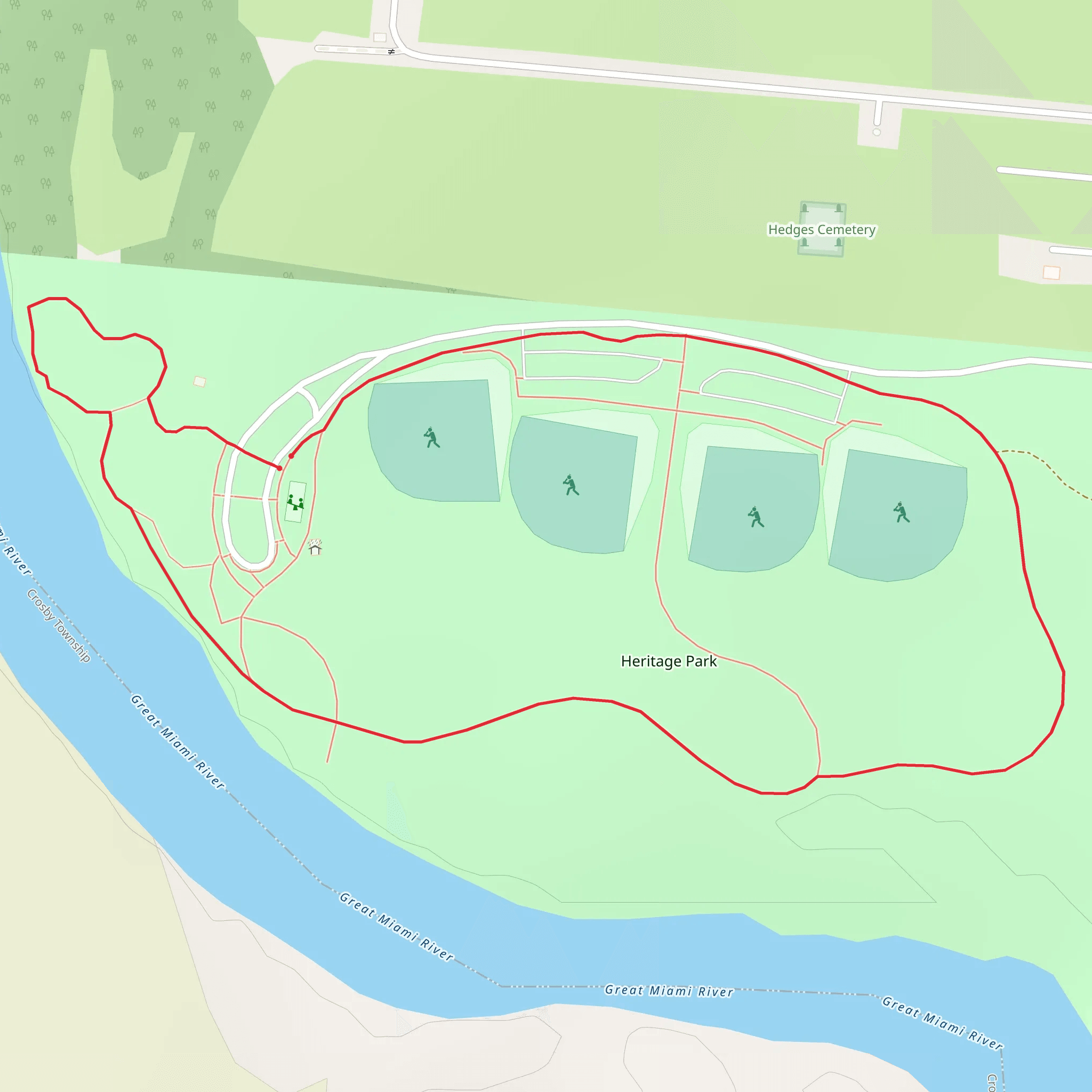 Heritage Park Circle mobile static map