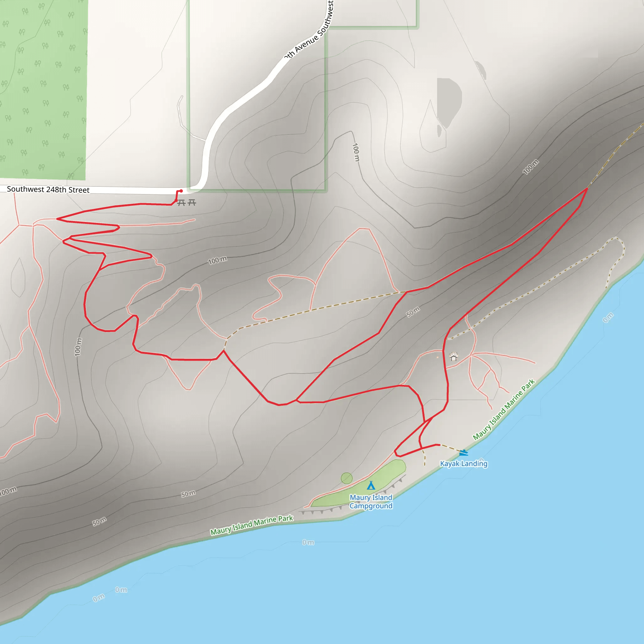 Maury Island Campground mobile static map