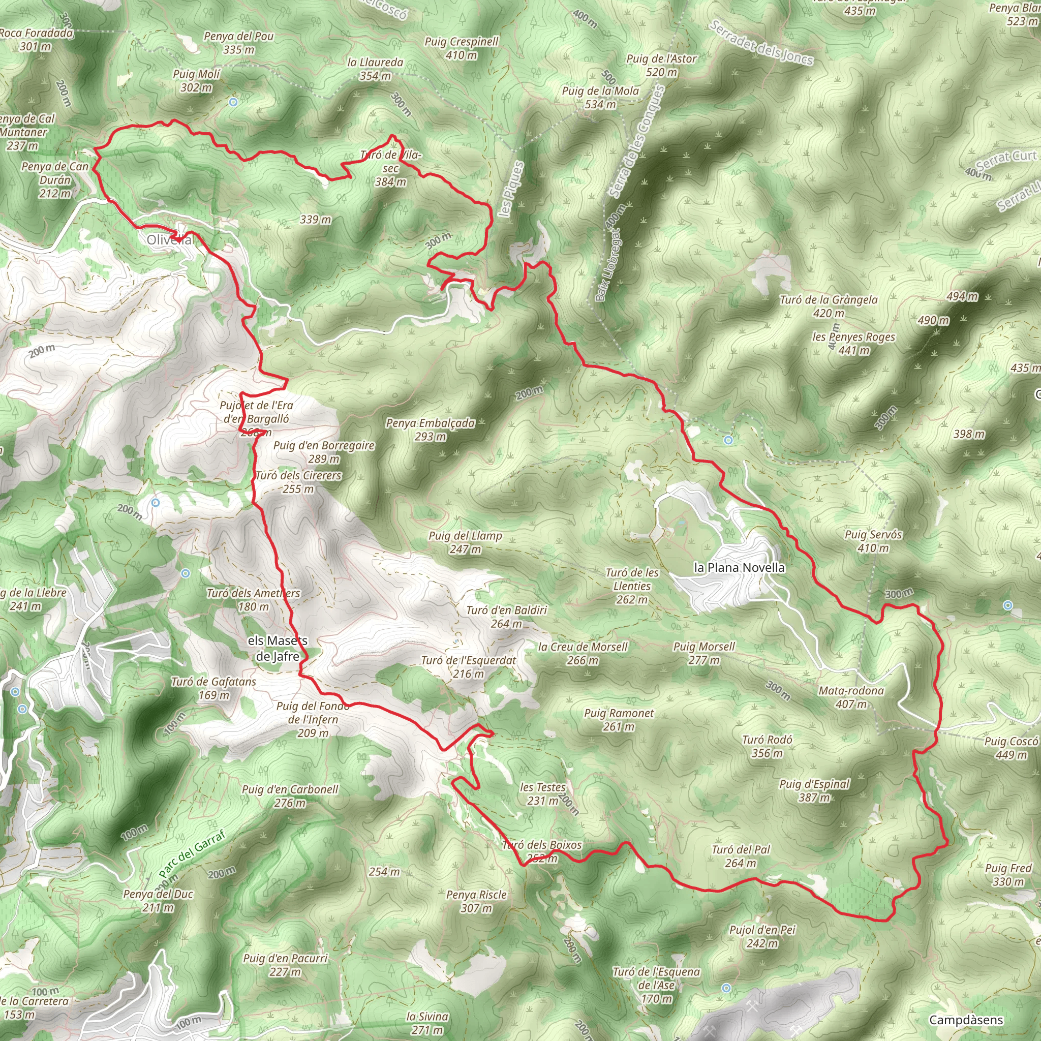 Olivella Trail PR C 37 mobile static map
