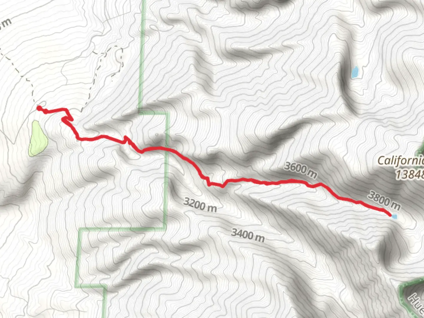 An image depicting the trail North Fork South Zapata Trail and its surrounding area.