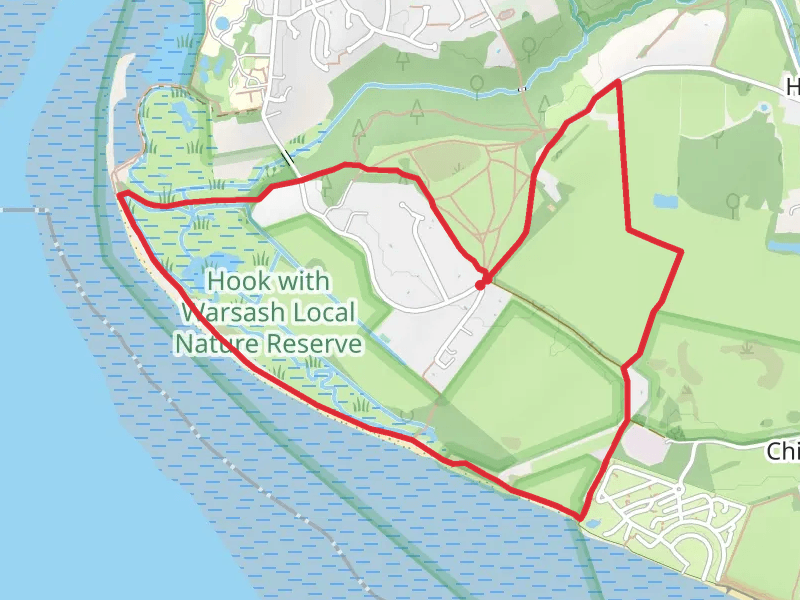 Hook with Warsash Local Nature Reserve Loop