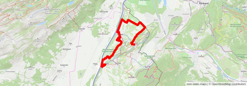 The Liechtenstein Trail stage 4 Map