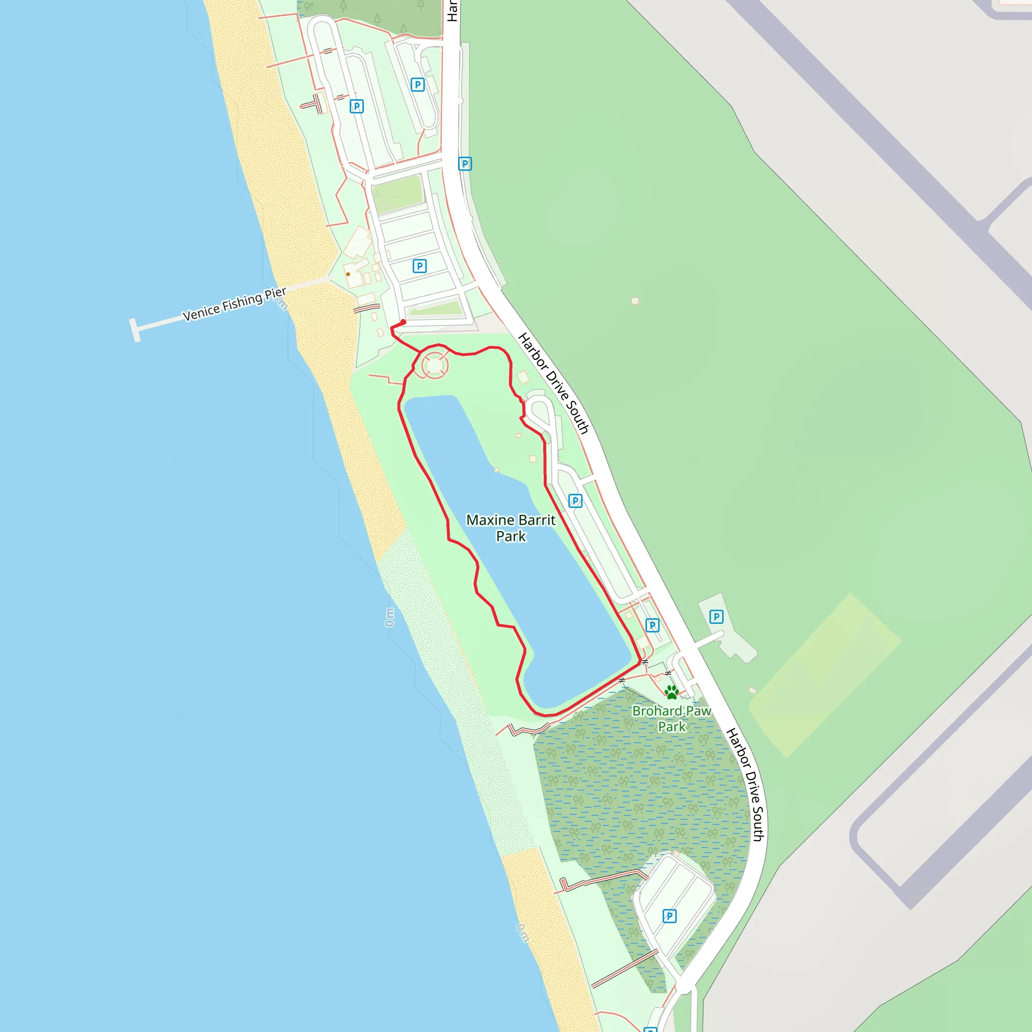 Maxine Barrit Park Loop mobile static map