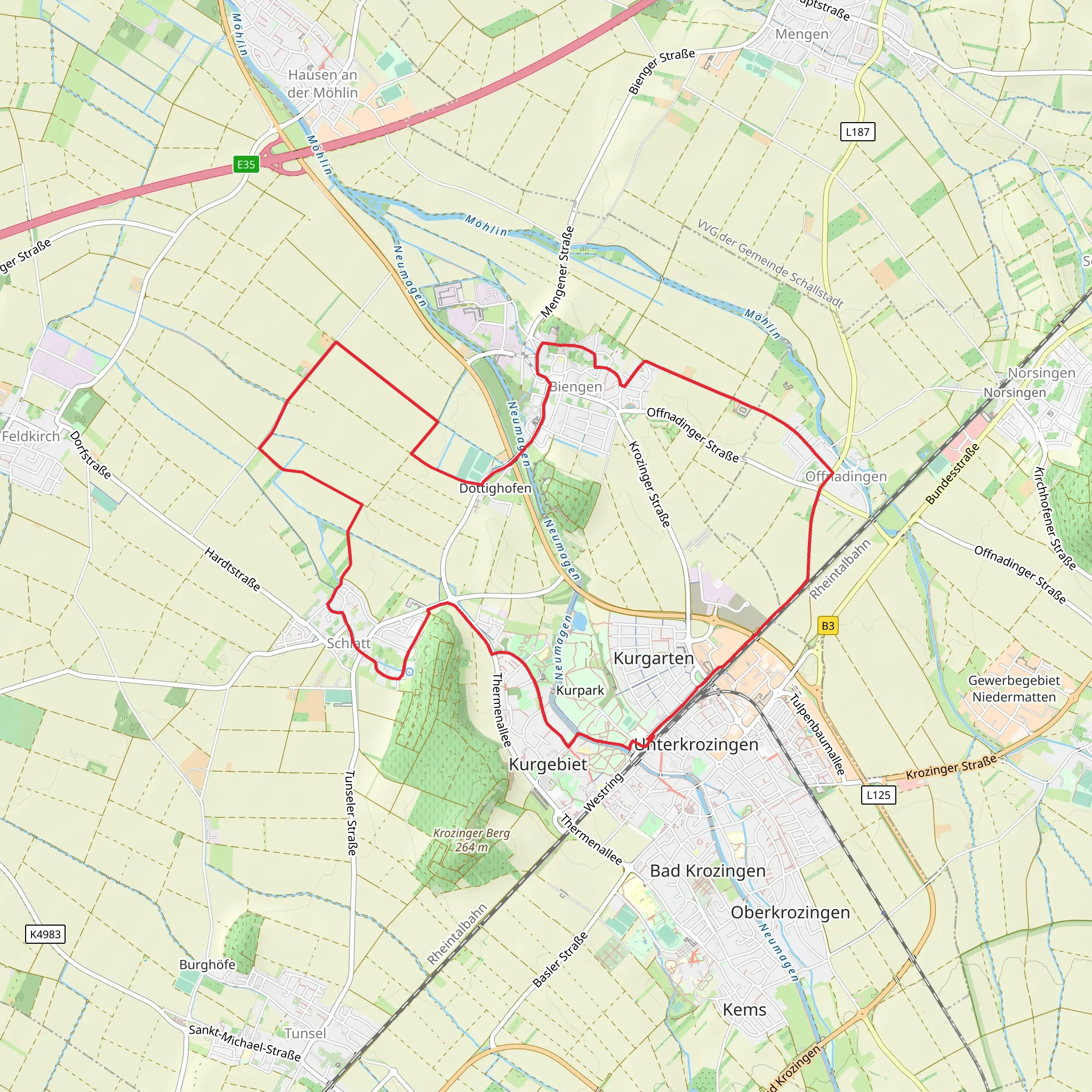 Hinter den Hoefen mobile static map