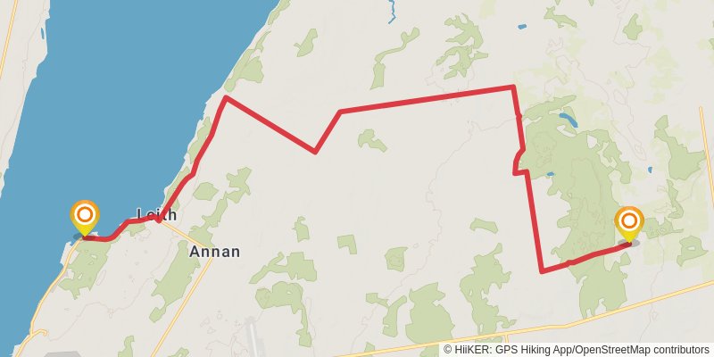 Waterfront Trail stage 87 Map