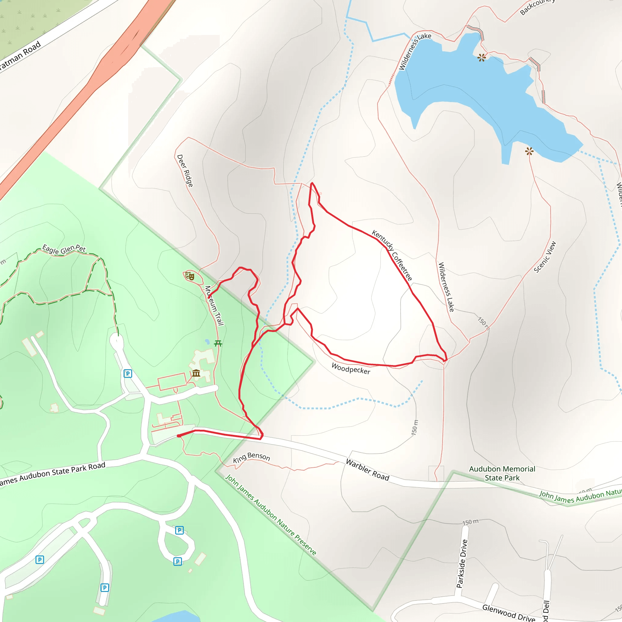 Kentucky Coffeetree Loop mobile static map