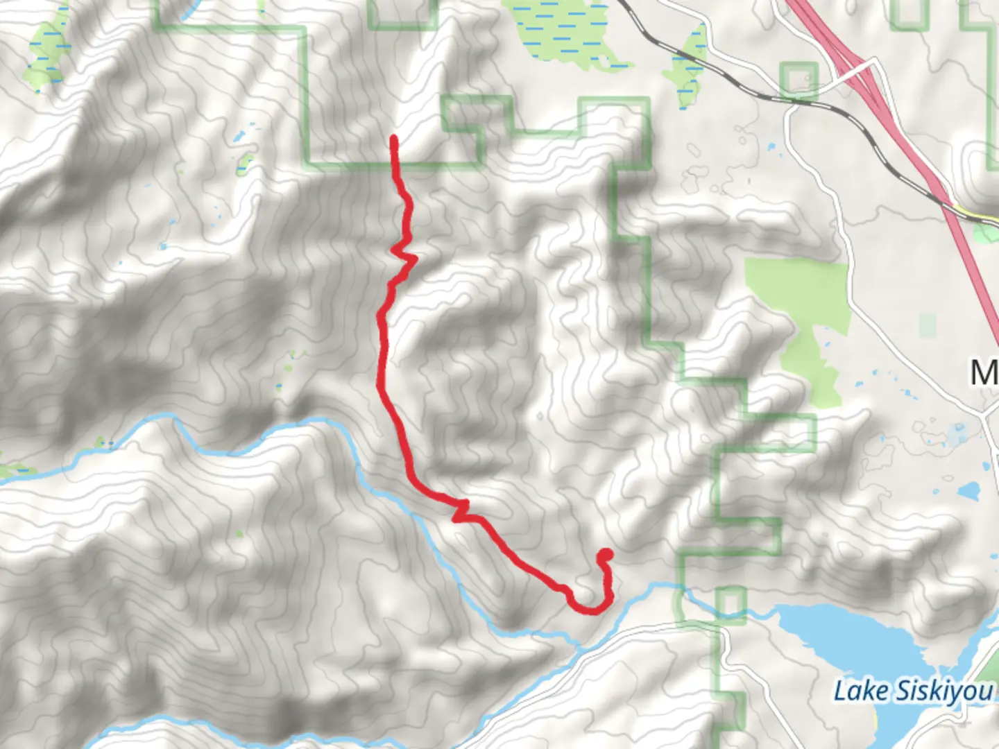 An image depicting the trail Rainbow Ridge Trail and its surrounding area.