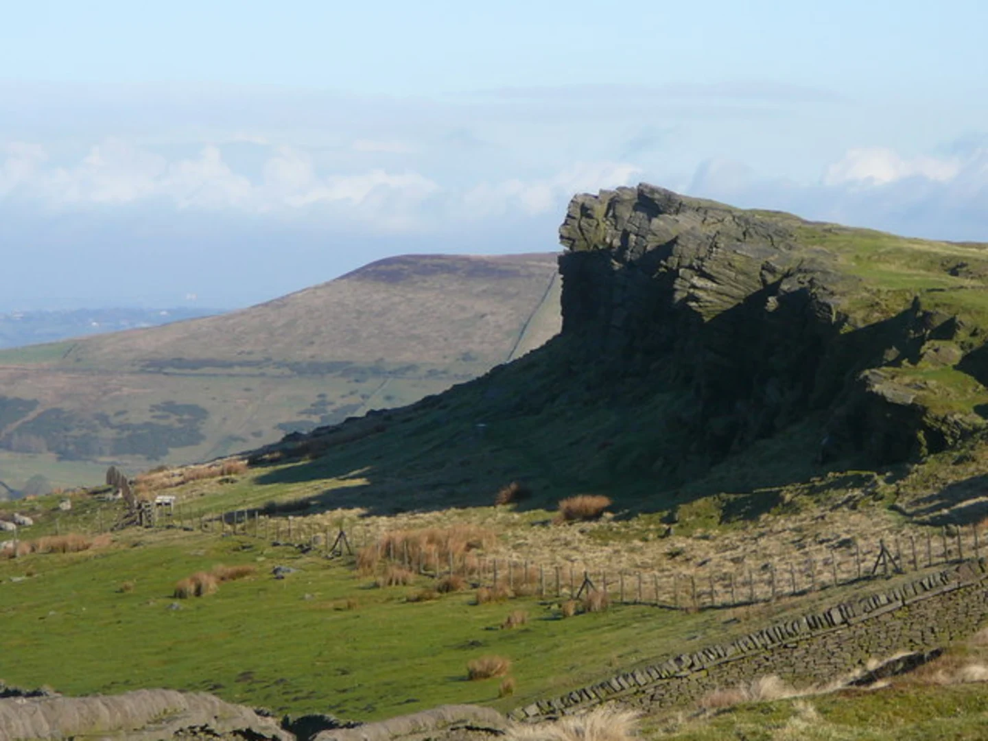 An image depicting the trail Fernilee Reservoir and Windgather Rocks Loop and its surrounding area.