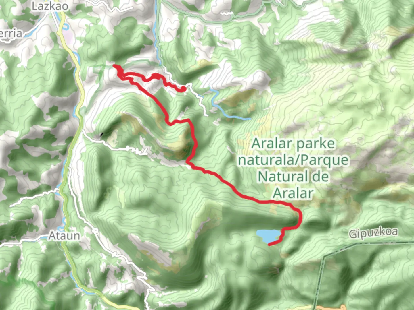An image depicting the trail Arkaka - Lareo Trail PR GI 2003 and its surrounding area.