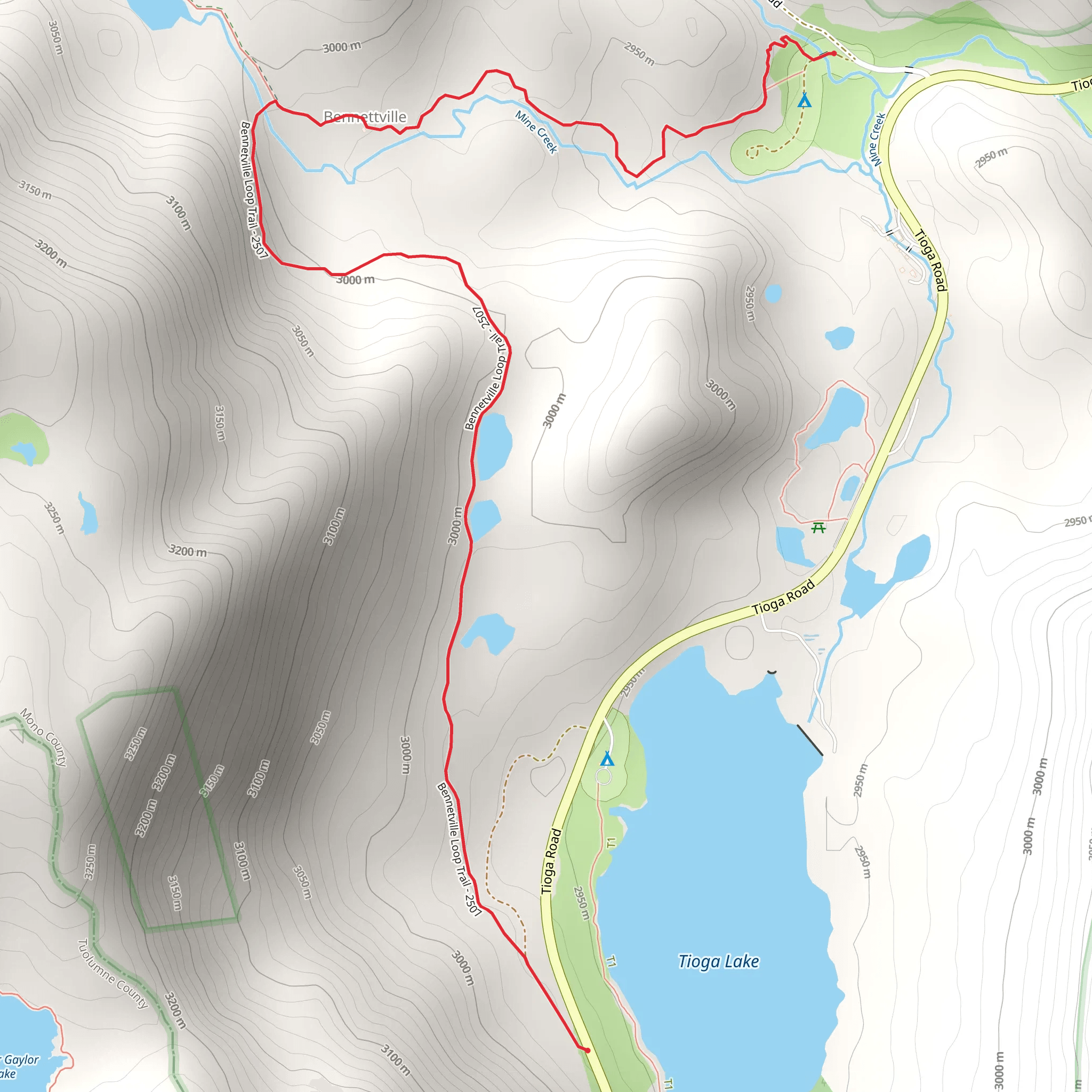 Bennetville Trail mobile static map