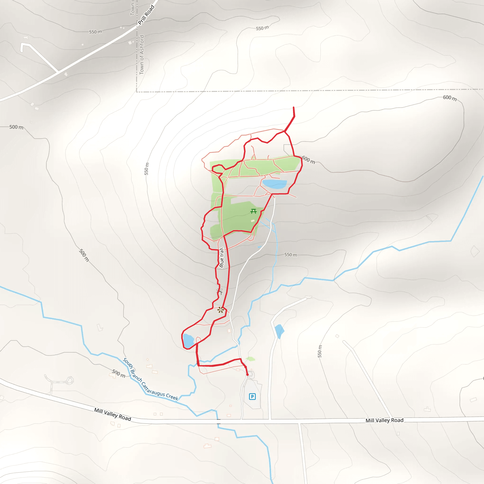 East Otto Creek mobile static map