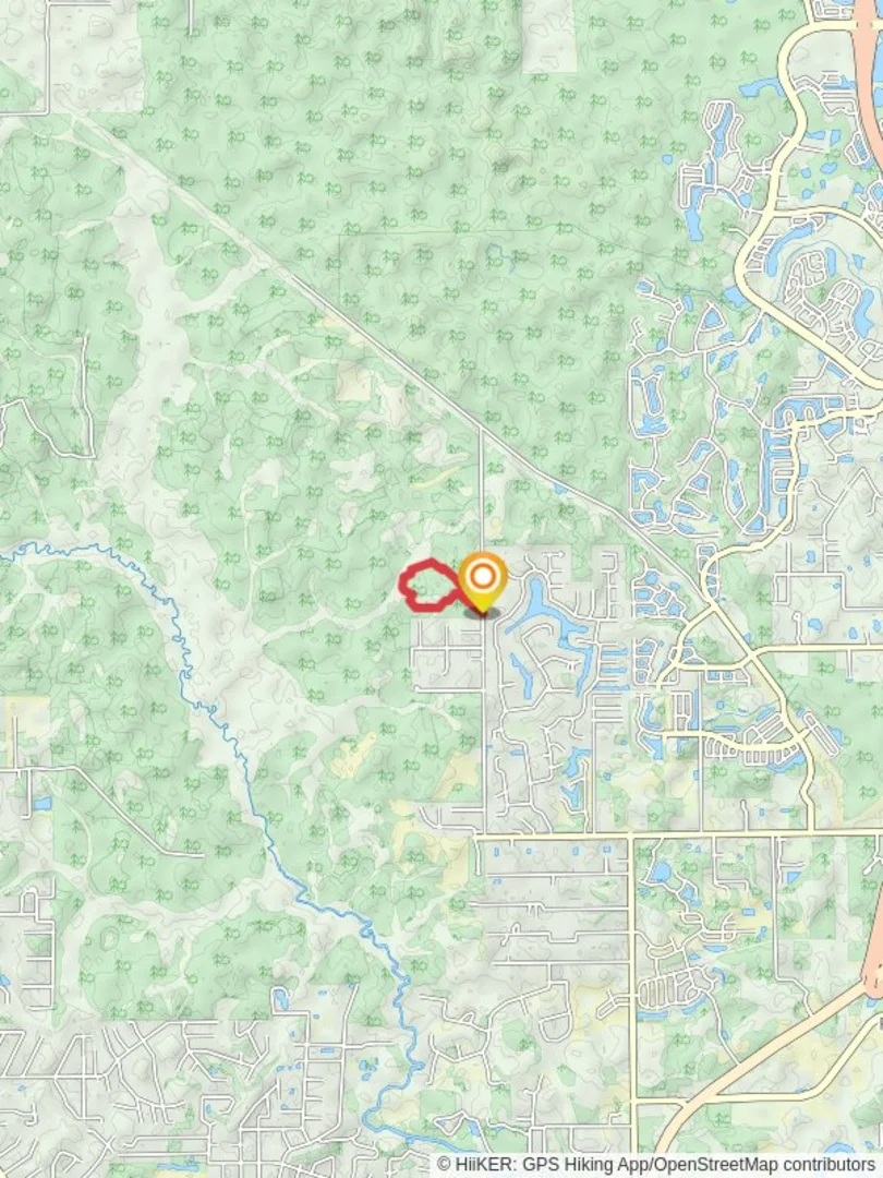 An image depicting the trail Fire and Water Loop Trail and its surrounding area.