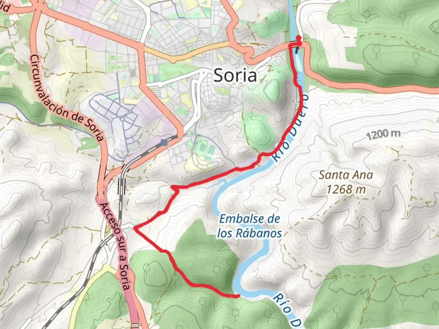 An image depicting the trail Valhondo Route PR SO 113 and its surrounding area.