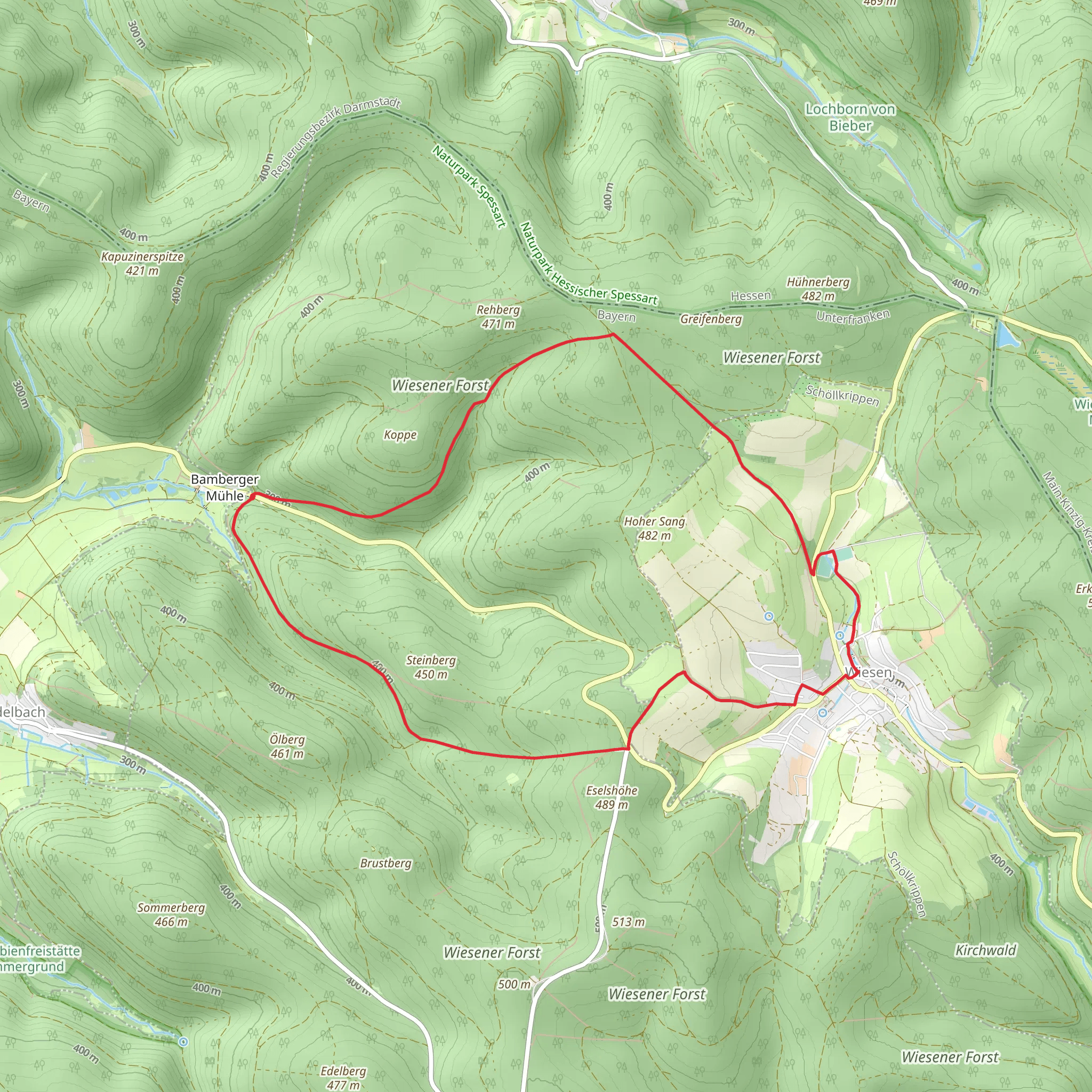 Schwarzer Keiler Loop mobile static map