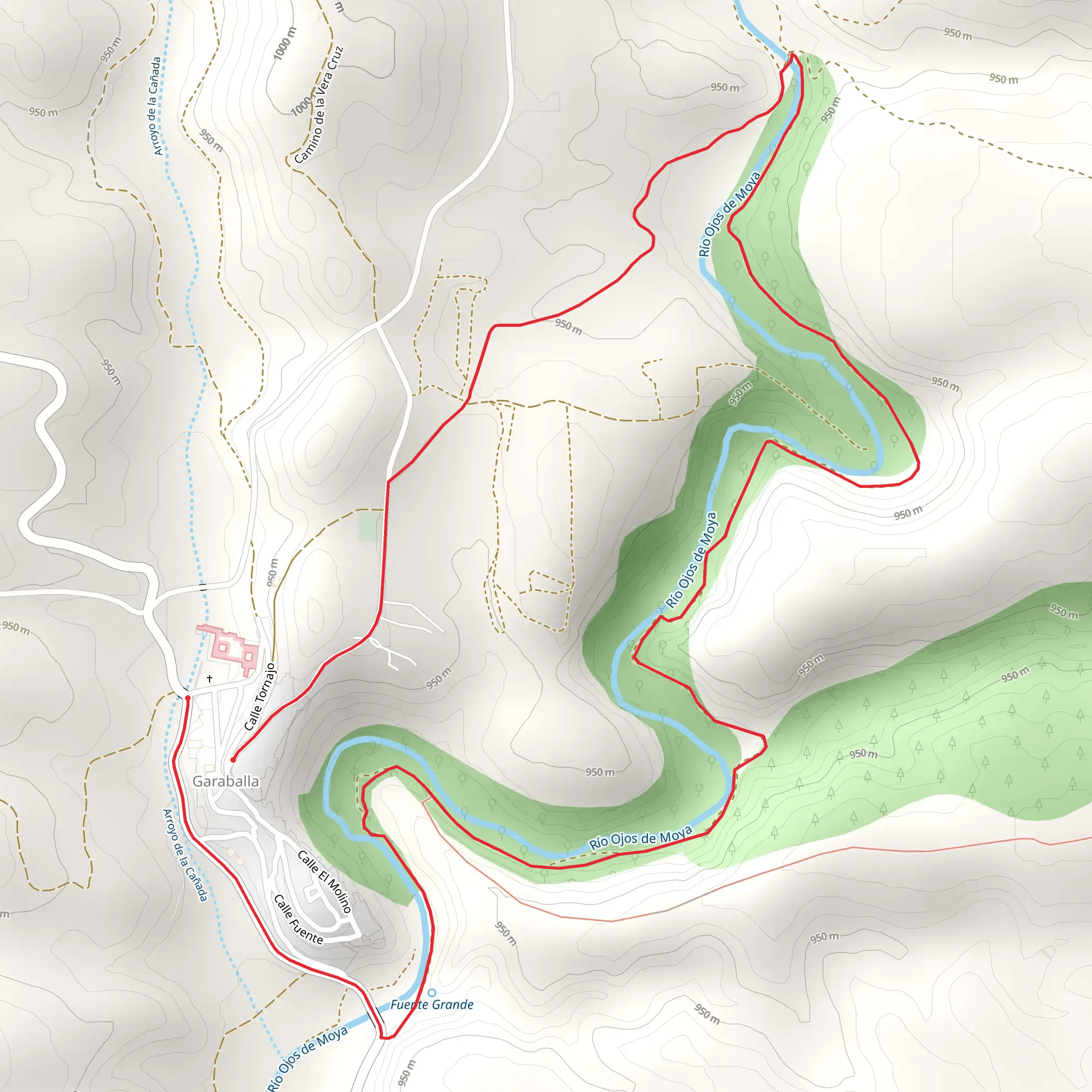 Ojos de Moya River Sickle PR CU 110 mobile static map