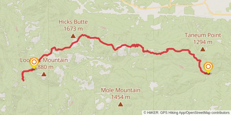 Cle Elum Ridge Trail stage 4 Map