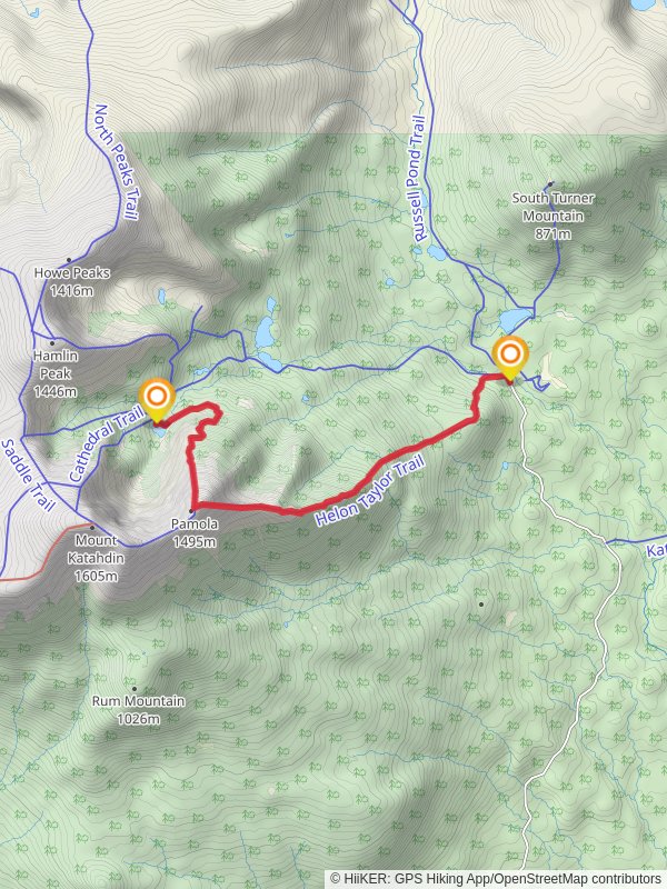 Chimney Pond via Pamola Mountain Trail