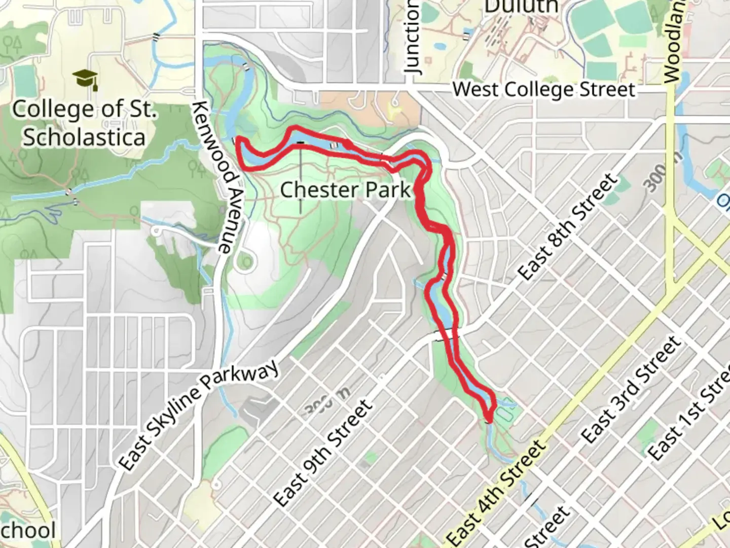 An image depicting the trail West Chester Creek Loop Trail and its surrounding area.