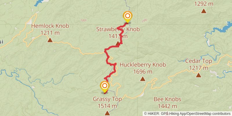 Benton Mackaye Trail stage 18 Map